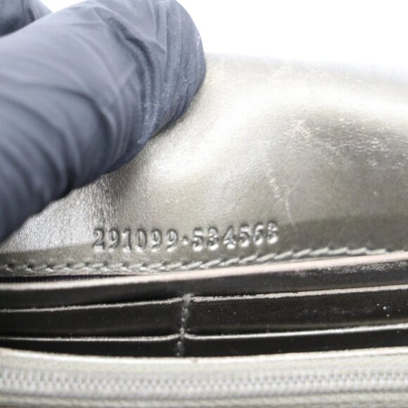 Gucci Metallic Grey Microguccissima Patent Leather Continental Wallet - Picture 16 of 16